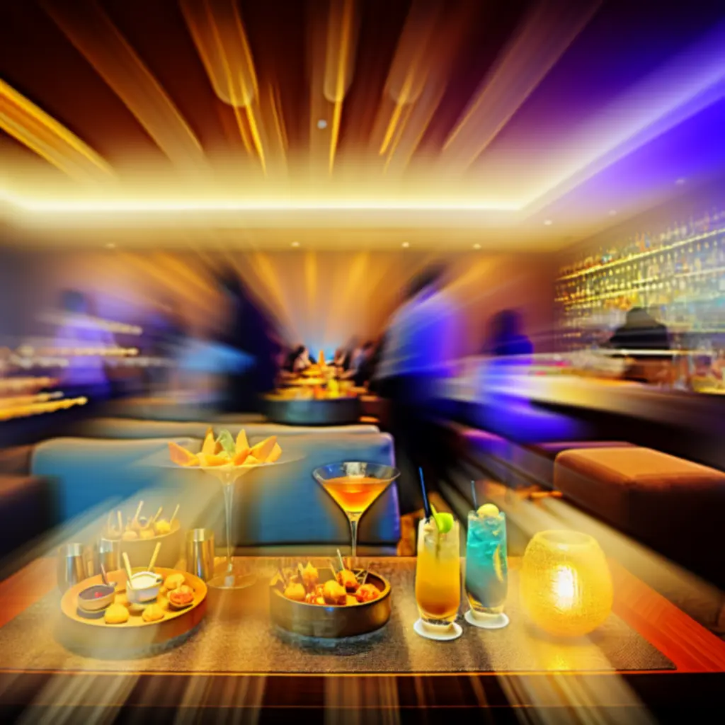 Elegancko podane koktajle i przekąski w Final Round Lounge.