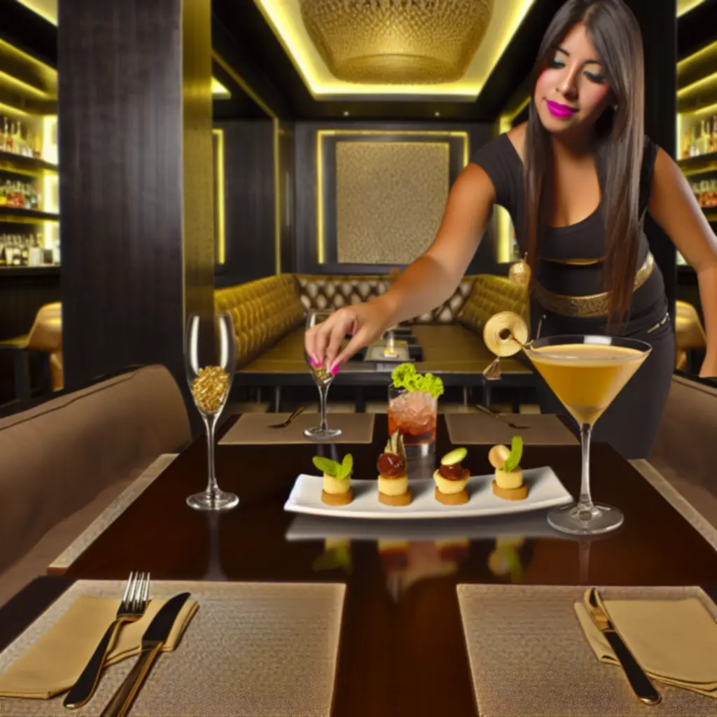 Stylowy koktajl w szkle na tle nocnego baru w Final Round Lounge